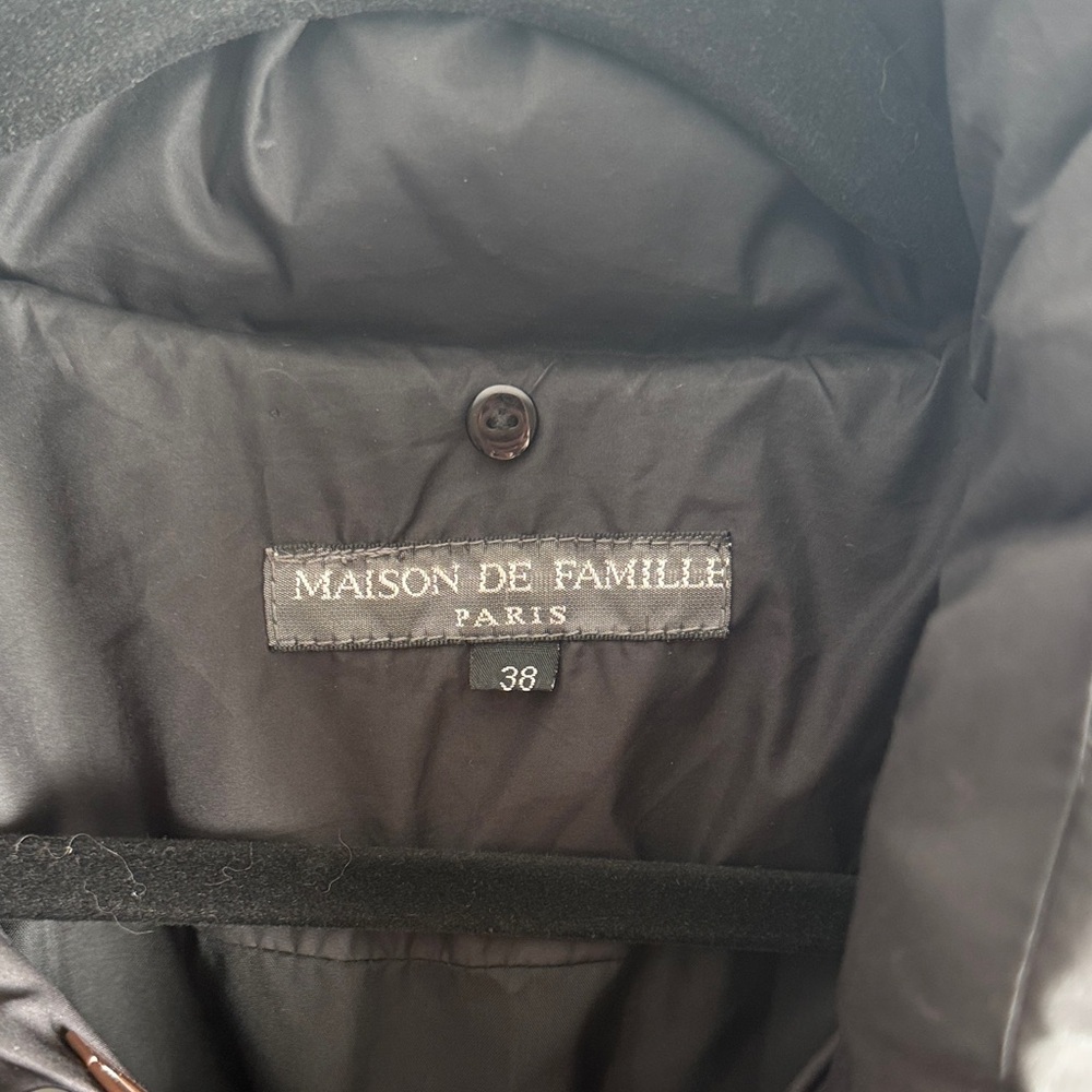 Maison De Famille Women's Black Quilted Jacket View 2